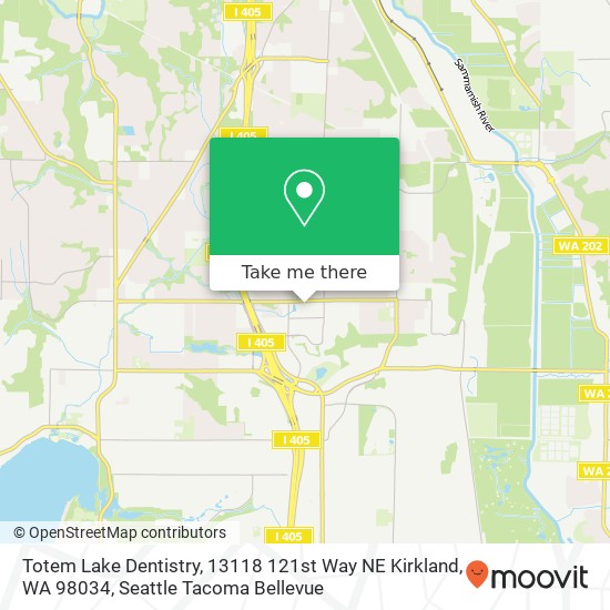Totem Lake Dentistry, 13118 121st Way NE Kirkland, WA 98034 map