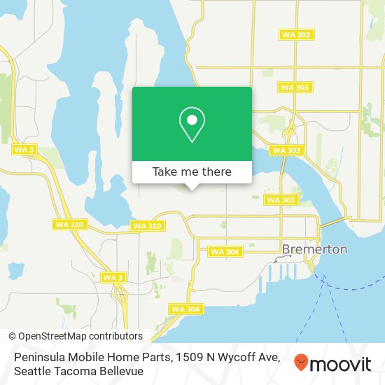 Peninsula Mobile Home Parts, 1509 N Wycoff Ave map