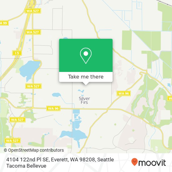 Mapa de 4104 122nd Pl SE, Everett, WA 98208