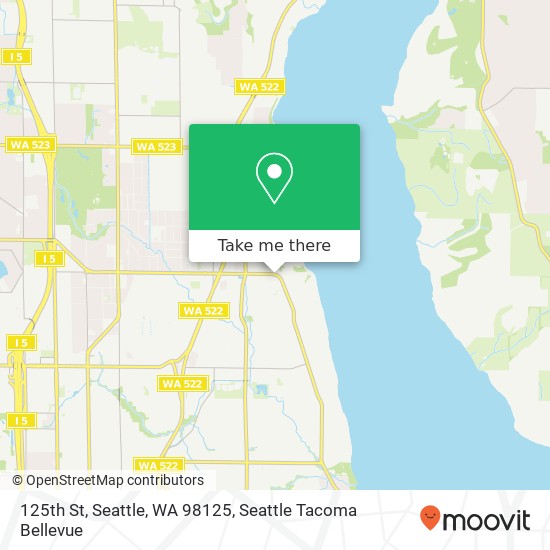125th St, Seattle, WA 98125 map