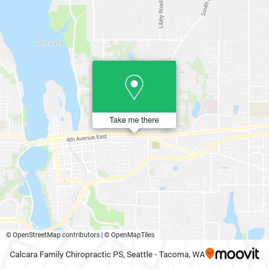 Calcara Family Chiropractic PS map