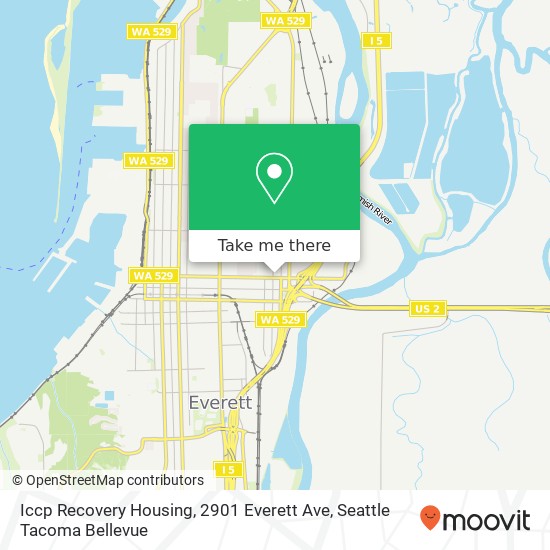 Mapa de Iccp Recovery Housing, 2901 Everett Ave