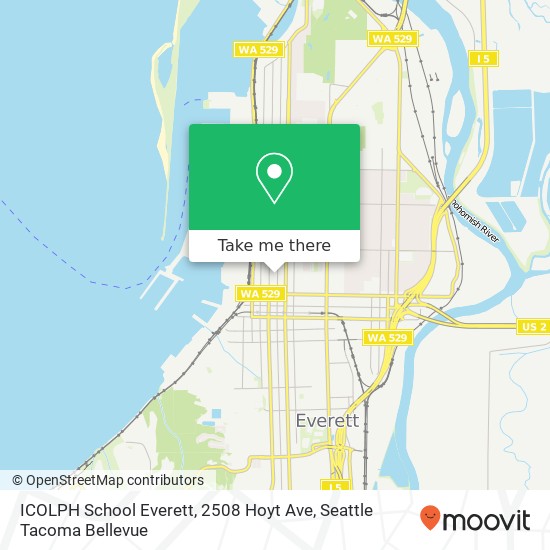 Mapa de ICOLPH School Everett, 2508 Hoyt Ave