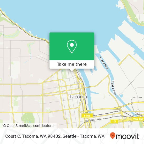 Mapa de Court C, Tacoma, WA 98402