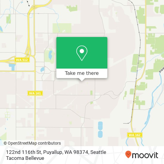 Mapa de 122nd 116th St, Puyallup, WA 98374