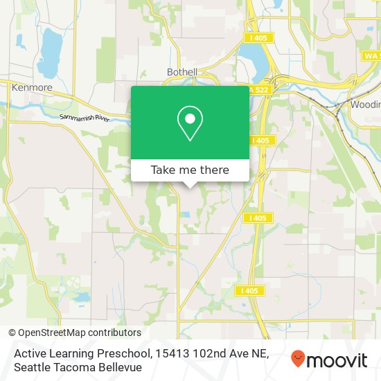 Mapa de Active Learning Preschool, 15413 102nd Ave NE