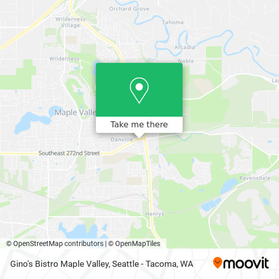 Mapa de Gino's Bistro Maple Valley