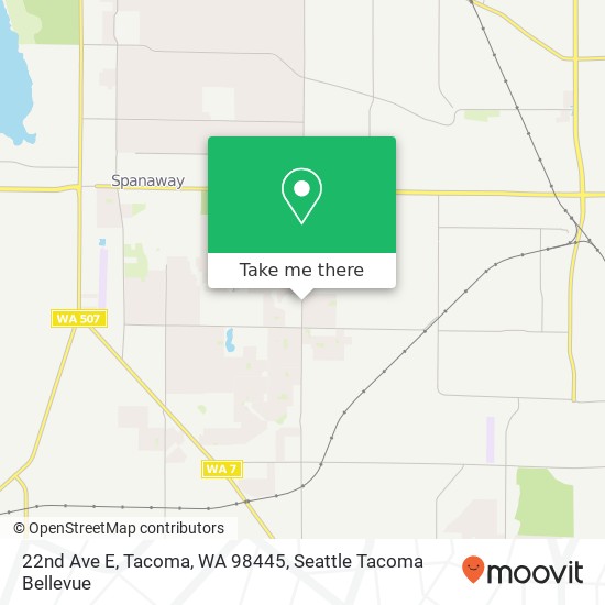 Mapa de 22nd Ave E, Tacoma, WA 98445