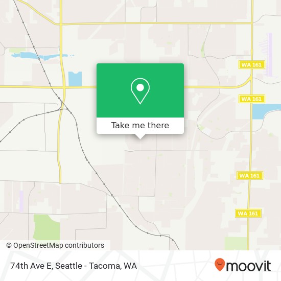 Mapa de 74th Ave E, Puyallup, WA 98375