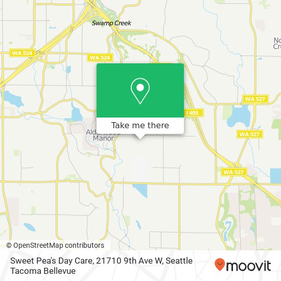 Sweet Pea's Day Care, 21710 9th Ave W map
