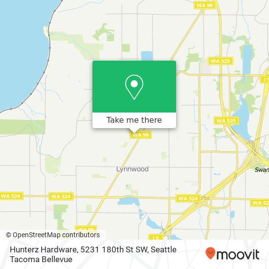 Mapa de Hunterz Hardware, 5231 180th St SW