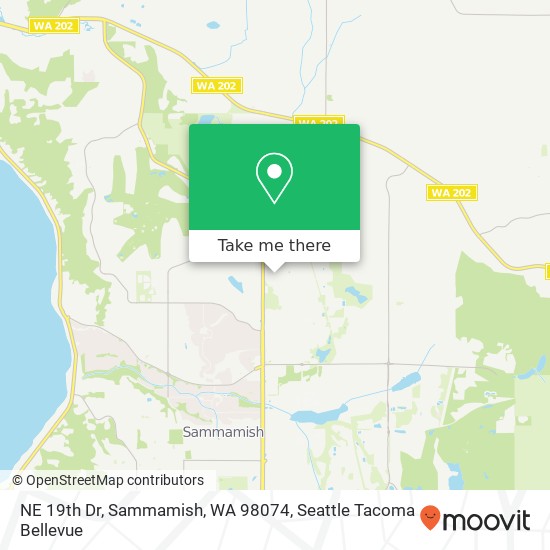 NE 19th Dr, Sammamish, WA 98074 map