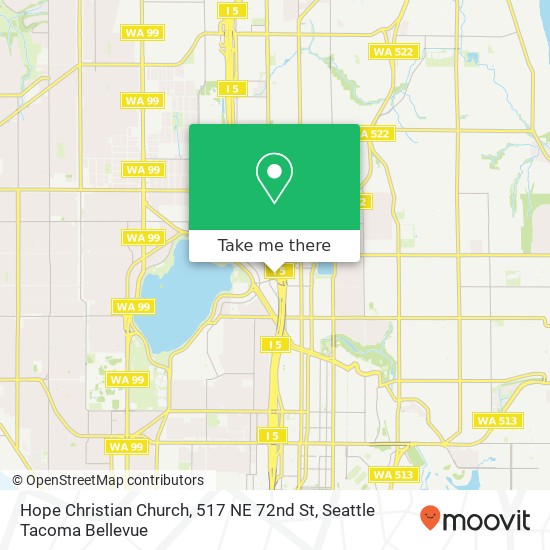 Mapa de Hope Christian Church, 517 NE 72nd St
