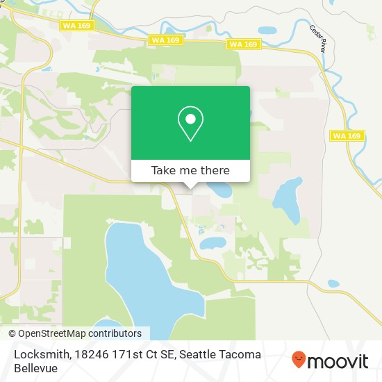 Mapa de Locksmith, 18246 171st Ct SE