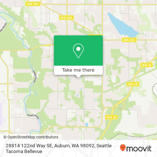 Mapa de 28814 122nd Way SE, Auburn, WA 98092