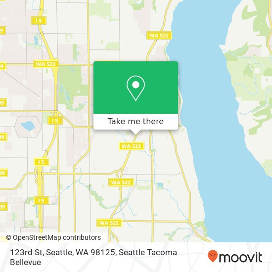 Mapa de 123rd St, Seattle, WA 98125