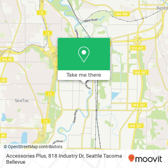 Mapa de Accessories Plus, 818 Industry Dr