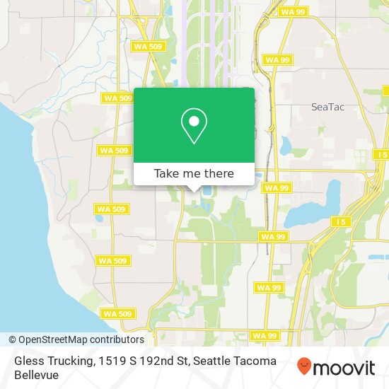 Mapa de Gless Trucking, 1519 S 192nd St