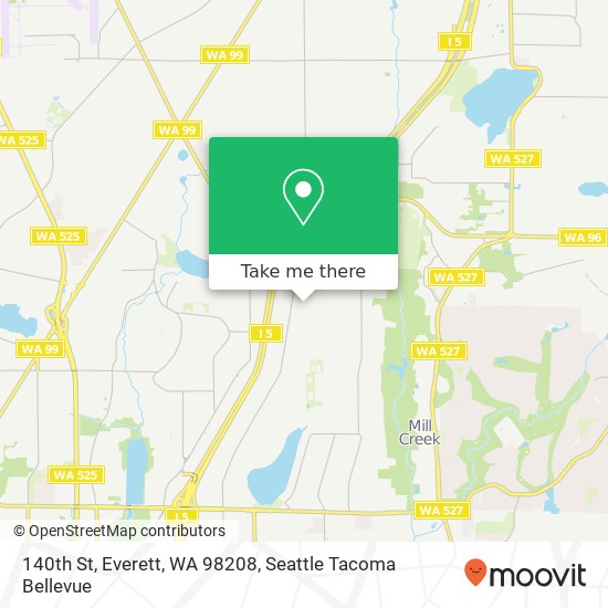 Mapa de 140th St, Everett, WA 98208