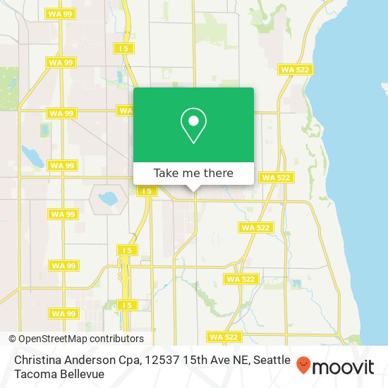 Mapa de Christina Anderson Cpa, 12537 15th Ave NE