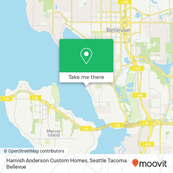 Hamish Anderson Custom Homes map