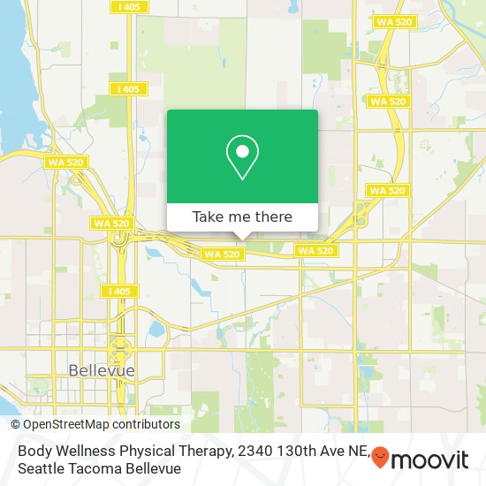 Body Wellness Physical Therapy, 2340 130th Ave NE map