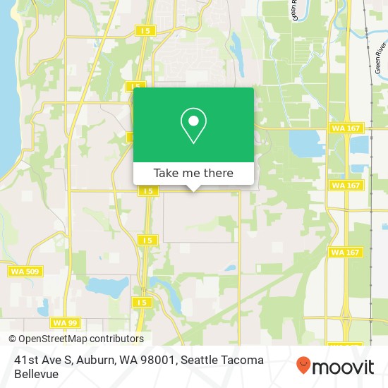 Mapa de 41st Ave S, Auburn, WA 98001