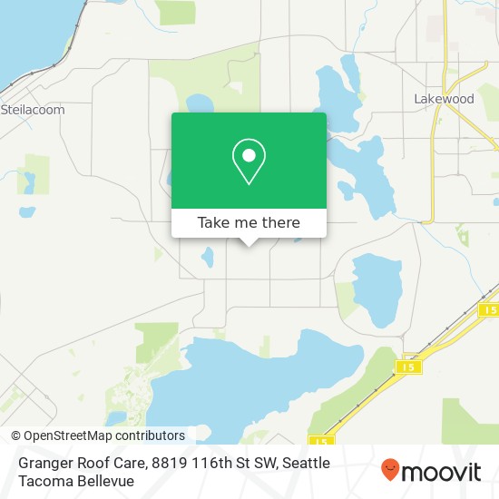 Mapa de Granger Roof Care, 8819 116th St SW