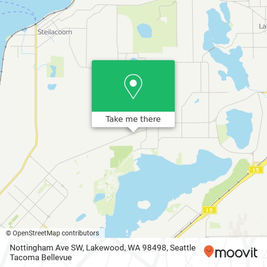 Mapa de Nottingham Ave SW, Lakewood, WA 98498