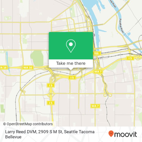 Mapa de Larry Reed DVM, 2909 S M St