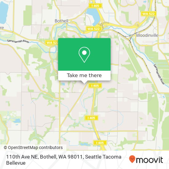 110th Ave NE, Bothell, WA 98011 map