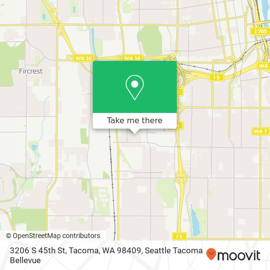 3206 S 45th St, Tacoma, WA 98409 map