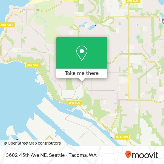 Mapa de 3602 45th Ave NE