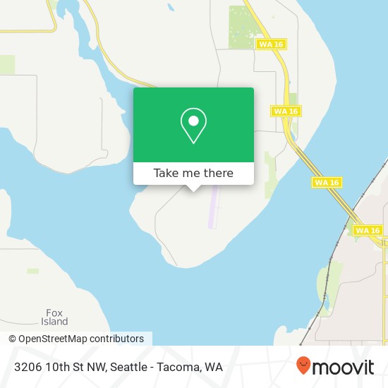 Mapa de 3206 10th St NW, Gig Harbor, WA 98335