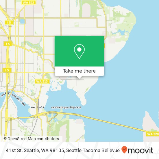 Mapa de 41st St, Seattle, WA 98105