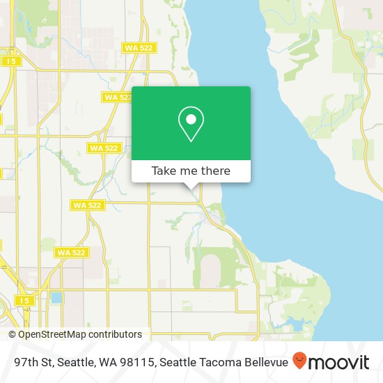 Mapa de 97th St, Seattle, WA 98115