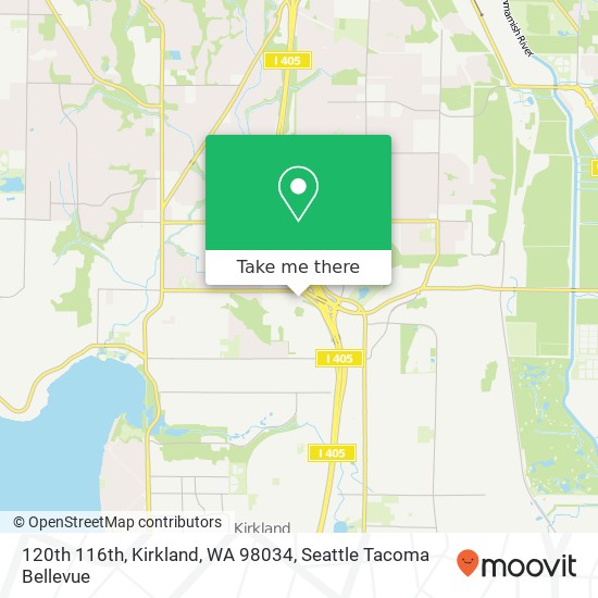 Mapa de 120th 116th, Kirkland, WA 98034