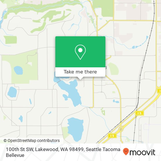 100th St SW, Lakewood, WA 98499 map