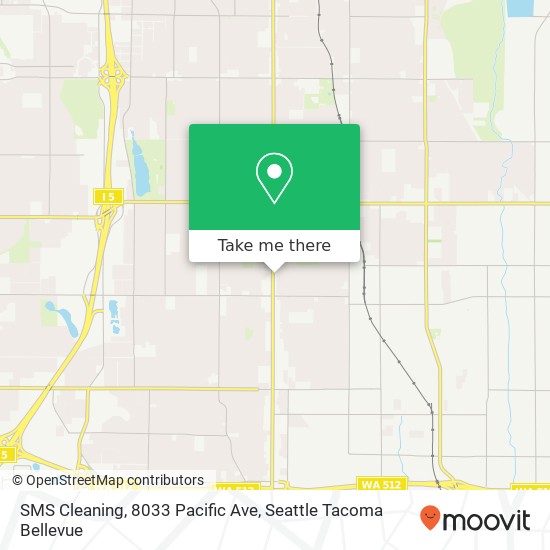 Mapa de SMS Cleaning, 8033 Pacific Ave
