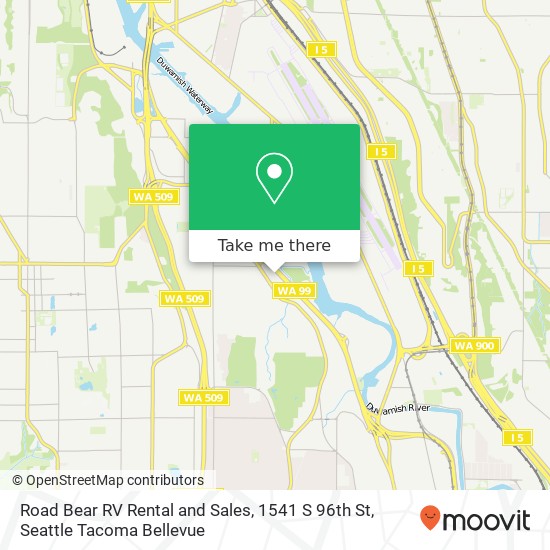 Road Bear RV Rental and Sales, 1541 S 96th St map