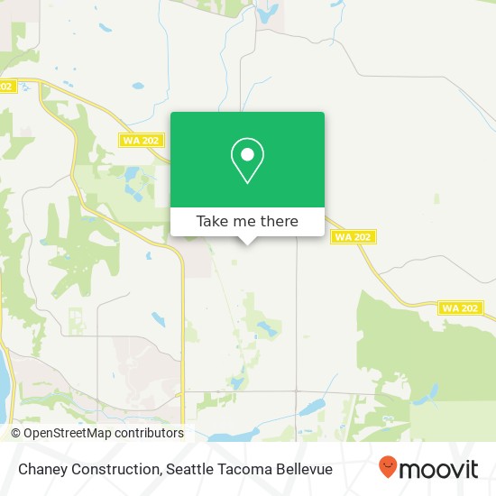 Chaney Construction map