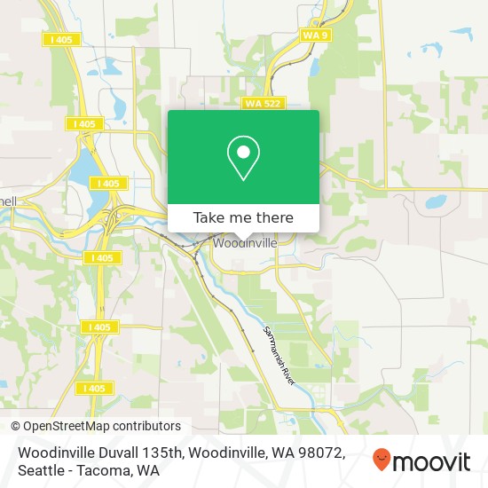 Woodinville Duvall 135th, Woodinville, WA 98072 map