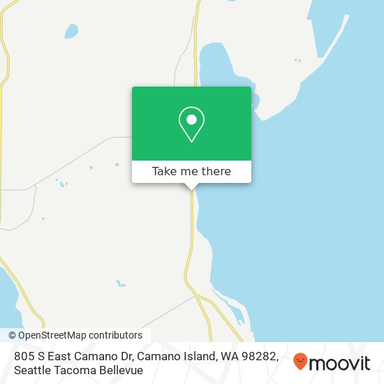 Mapa de 805 S East Camano Dr, Camano Island, WA 98282