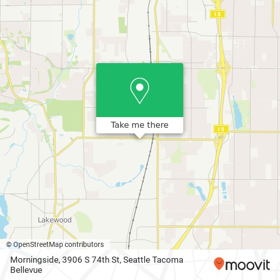 Mapa de Morningside, 3906 S 74th St