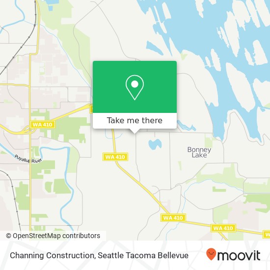 Channing Construction map