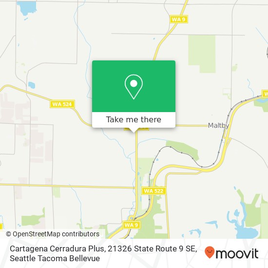 Mapa de Cartagena Cerradura Plus, 21326 State Route 9 SE