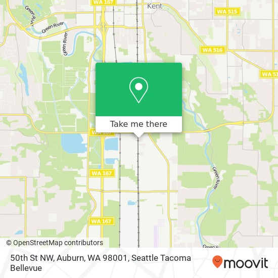 Mapa de 50th St NW, Auburn, WA 98001