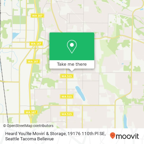 Heard You'Re Movin' & Storage, 19176 110th Pl SE map