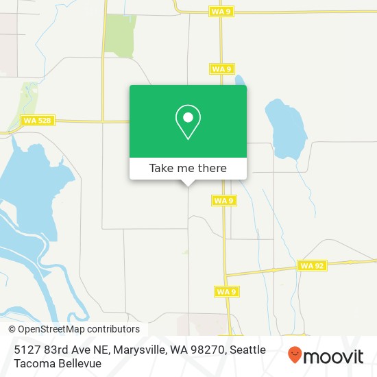 Mapa de 5127 83rd Ave NE, Marysville, WA 98270