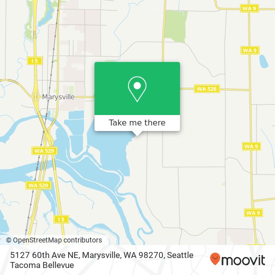 Mapa de 5127 60th Ave NE, Marysville, WA 98270